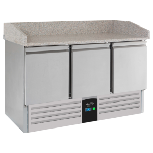 Mesa de Preparação para Pizza com 3 Portas Energy Line - 400 L