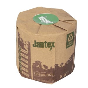 Rolos de Papel Higiênico Reciclado 3 Camadas 260 Folhas - Lote de 36 - Jantex