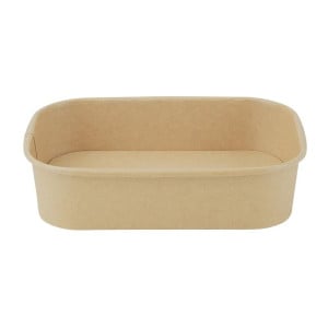 Rectangular Recyclable Food Trays 500 ml - Pack of 300 - Fiesta Green