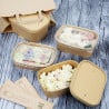 Barquetes Alimentares Retangulares Recicláveis 500 ml - Lote de 300 - Fiesta Green
