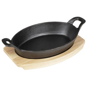 Tábua para Prato Oval em Ferro Fundido - 260x165 mm