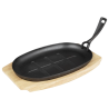 Tábua para Prato Oval em Ferro Fundido - 335x205 mm