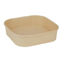 Barquettes Carrées Recyclable 1400 ml - Lot de 300
