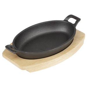 Tábua para Prato Oval em Ferro Fundido - 230x135 mm