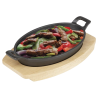 Tábua para Prato Oval em Ferro Fundido - 230x135 mm