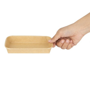 Barquetes de Sushi Recicláveis 220 x 90 mm - Lote de 300 - Fiesta Green