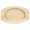 Tábua para Prato Oval em Ferro Fundido - 210x120 mm