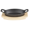 Tábua para Prato Oval em Ferro Fundido - 210x120 mm