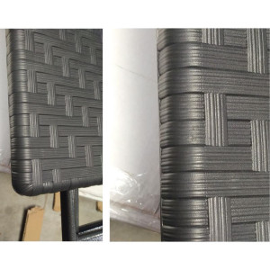 Mesa Dobrável Quadrada Preta - 62 x 62 cm - Bolero