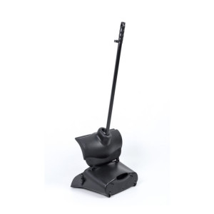 Vassoura com Pano de Poeira Preto Dynasteel - Para uma higiene impecável no seu restaurante