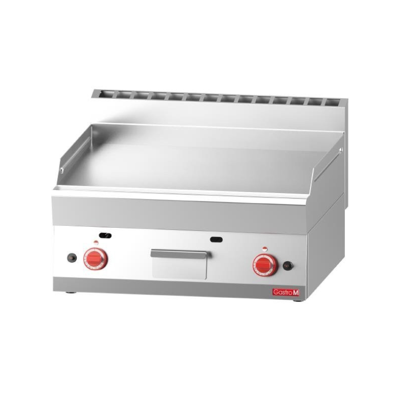 Plancha a gás 650 com placa lisa cromada - Gastro M - Fourniresto Plancha a gás 650 com placa lisa cromada - Gastro M - Fourniresto