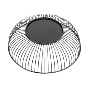 Cesta de Apresentação Redonda Metálica Preta Ø 285 mm - Olympia