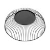 Cesta de Apresentação Redonda Metálica Preta Ø 285 mm - Olympia