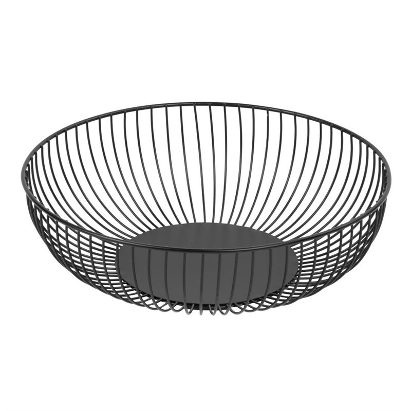 Cesta de Apresentação Redonda Metálica Preta Ø 285 mm - Olympia Cesta de Apresentação Redonda Metálica Preta Ø 285 mm - Olympia