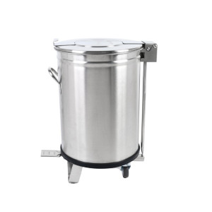 Lixeira Inox com Pedal - 100 L - Dynasteel
