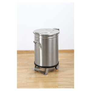 Lixeira Inox com Pedal - 100 L - Dynasteel