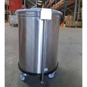 Lixeira Inox com Pedal - 100 L - Dynasteel