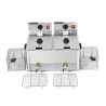 Fritadeira Profissional 2 x 8 L com Drenagem - Dynasteel