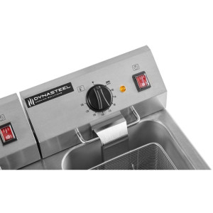 Fritadeira Profissional Premium 2 x 8 L com Drenagem - Dynasteel