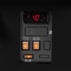 Vitrine Refrigerada de Supermercado Preta - 627 L - TEFCOLD