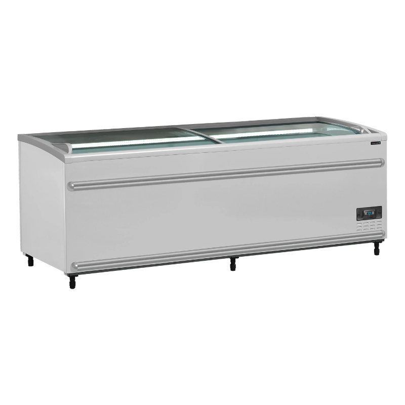 Refrigerador Congelador Tampa de Vidro Curvo - Branco - 584 L - TEFCOLD