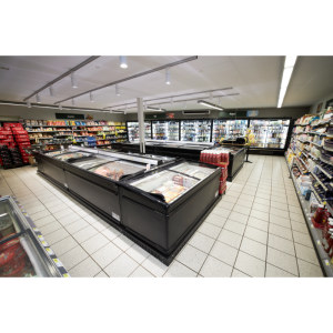 Refrigerador Congelador Tampa de Vidro Curvo - Branco - 584 L - TEFCOLD