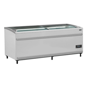 Refrigerador Congelador Tampa de Vidro Curvo - Branco - 500 L - TEFCOLD