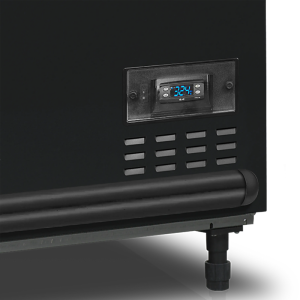 Refrigerador Congelador Tampa de Vidro Curvo - Preto - 500 L - TEFCOLD