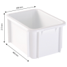 Bac Rectangulaire 15 L Blanc