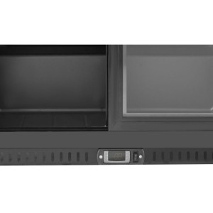 Bar Traseiro Refrigerado 2 Portas de Vidro - Interior Preto Dynasteel