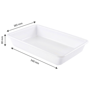 Bac Plat 10 L Branco