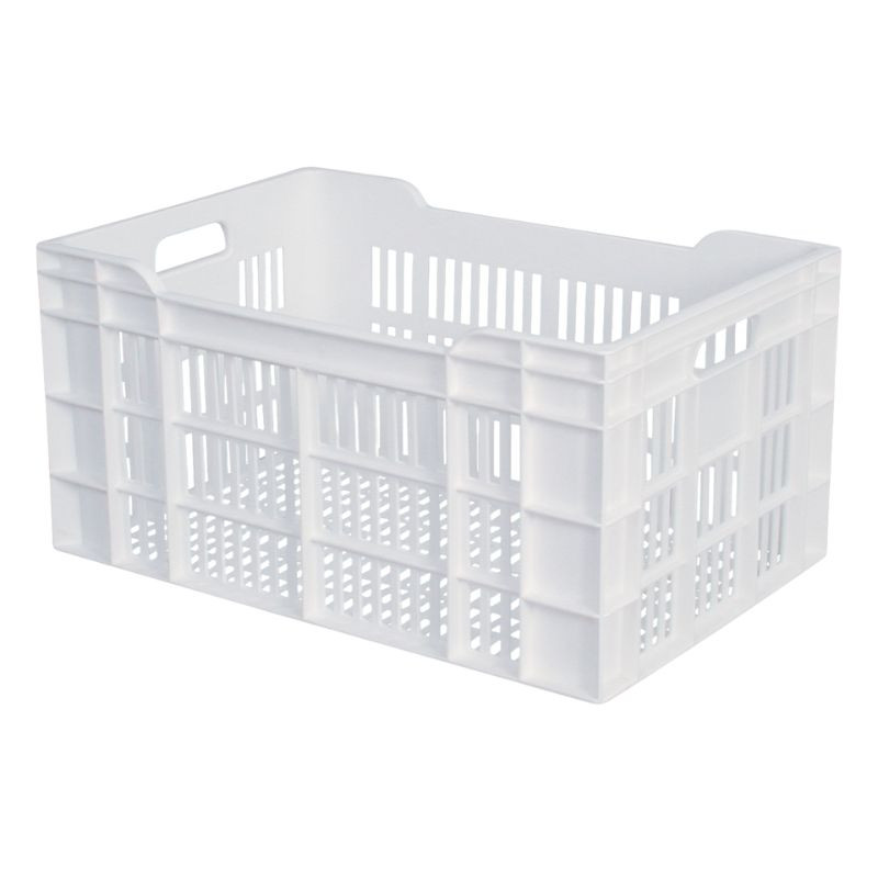Crate 600 X 400 Perforated 60L White - Gilac