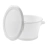 Round Reinforced Bottom Bucket 50L White - Gilac