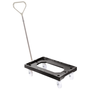 Socle Rodízio 4 Rodas Giratórias - Chapa Aço - Preto