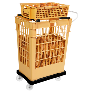 Socle Rodízio 4 Rodas Giratórias - Chapa Aço - Preto