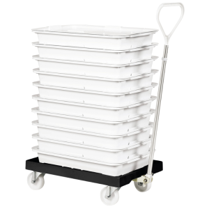 Socle Rodízio 4 Rodas Giratórias - Chapa Aço - Preto