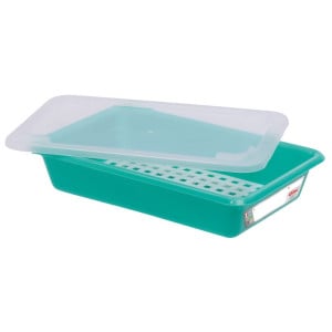 Bac Plat HACCP com Tampa e Grelha - 3 L - Verde - Gilac