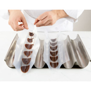 Placa Telhas Inox - 350 x 300 mm - Matfer