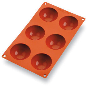 Moule à Demi-Sphères Silicone - 6 Empreintes - ⌀ 70 mm - Matfer