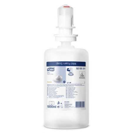 Tork Sabonete Espuma Suave Transparente - Lote de 6 | Pele nutrida, fresca e hidratada