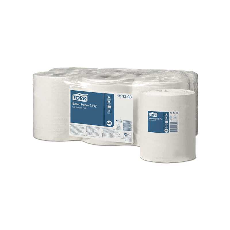 Basic 2-Ply Wiping Paper - Pack of 6 for a professional kitchen
