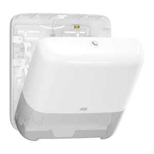 White Tork Matic® Elevation Roll Towel Dispenser: Professional Hygiene & Savings - Large Capacity