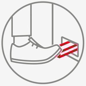 Lixeira com Pedal e Tampa Vermelha - 50 L - Gilac