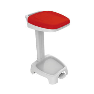 Suporte para Saco de Lixo com Tampa Vermelha - 120 L - Gilac