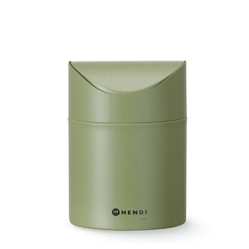 Lixeira de Mesa com Tampa Basculante - Verde - HENDI