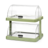 Vitrine Buffet com Tampa Deslizante UNIQ - 2 Prateleiras - Verde - HENDI
