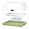 Vitrine Buffet com Tampa Deslizante UNIQ - Verde - HENDI