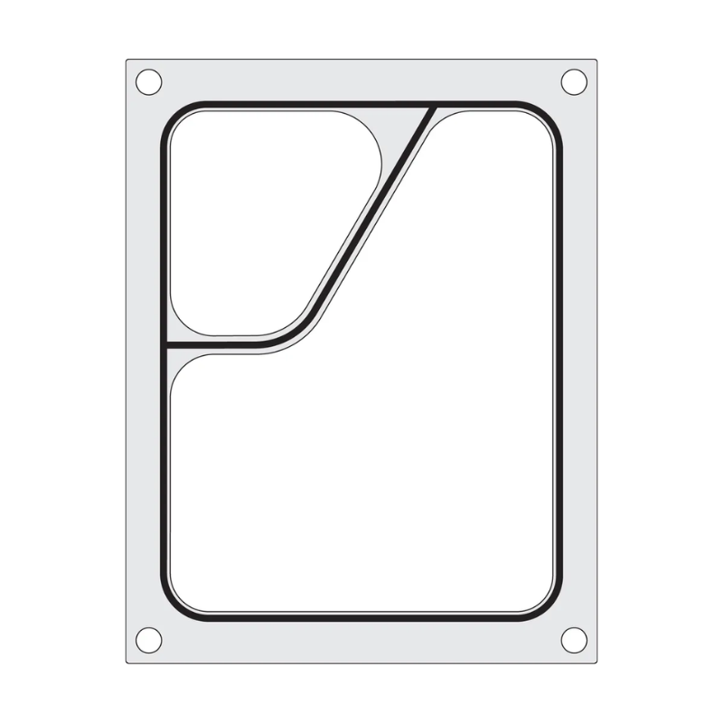 Matriz de Selagem Colt para Seladora Manual - 2 Compartimentos - HENDI