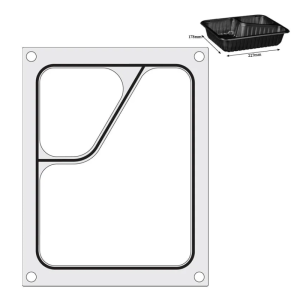 Matriz de Selagem Colt para Seladora Manual - 2 Compartimentos - HENDI