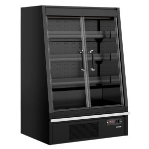 Vitrine Refrigerada Baixa Supermercado com 2 Portas Preto - 270 L